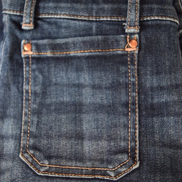 Retro Flare Dark Wash Jeans - Picture 2 of 8